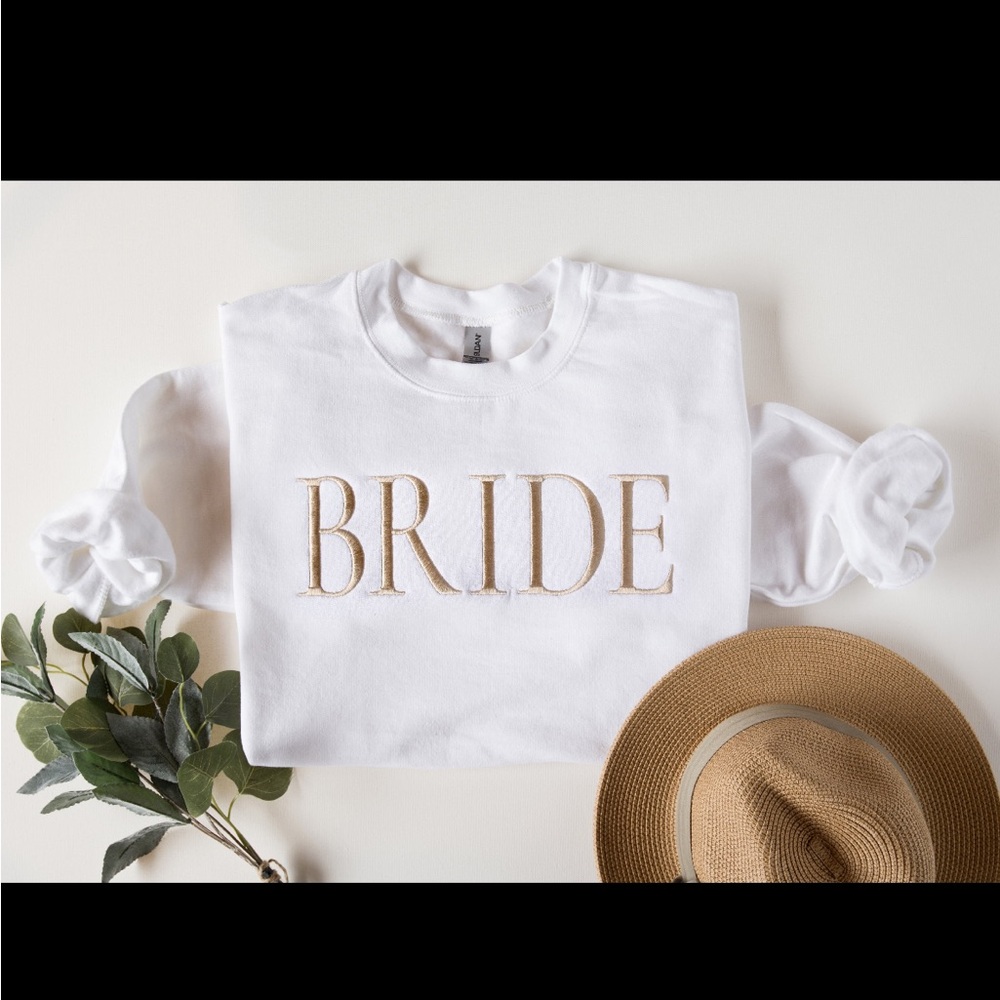 White 'Bride' Sweatshirt